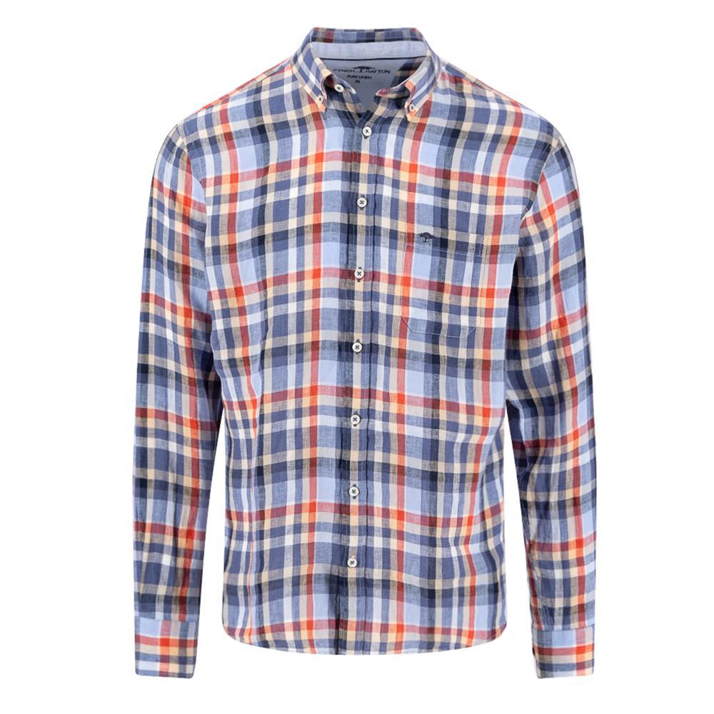 Fynch-Hatton Linen Check Shirt